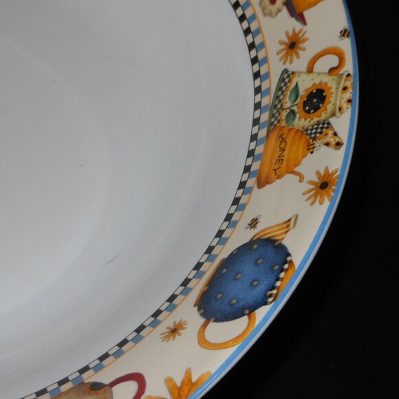 vegetable/salad bowl, Sakura stoneware TEAPOTS - Picture 2 of 7